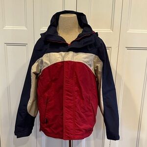 L.L. Bean Kids Red and Navy Jacket Shell